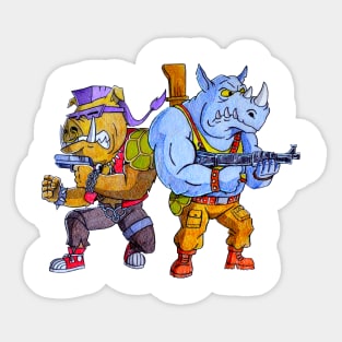 Bebop & Rocksteady Sticker